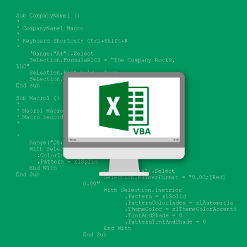 MS Excel makrokomandų (VBA) pagrindai